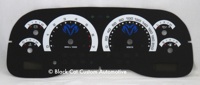 01-04 Dakota Durango Custom Gauge Face